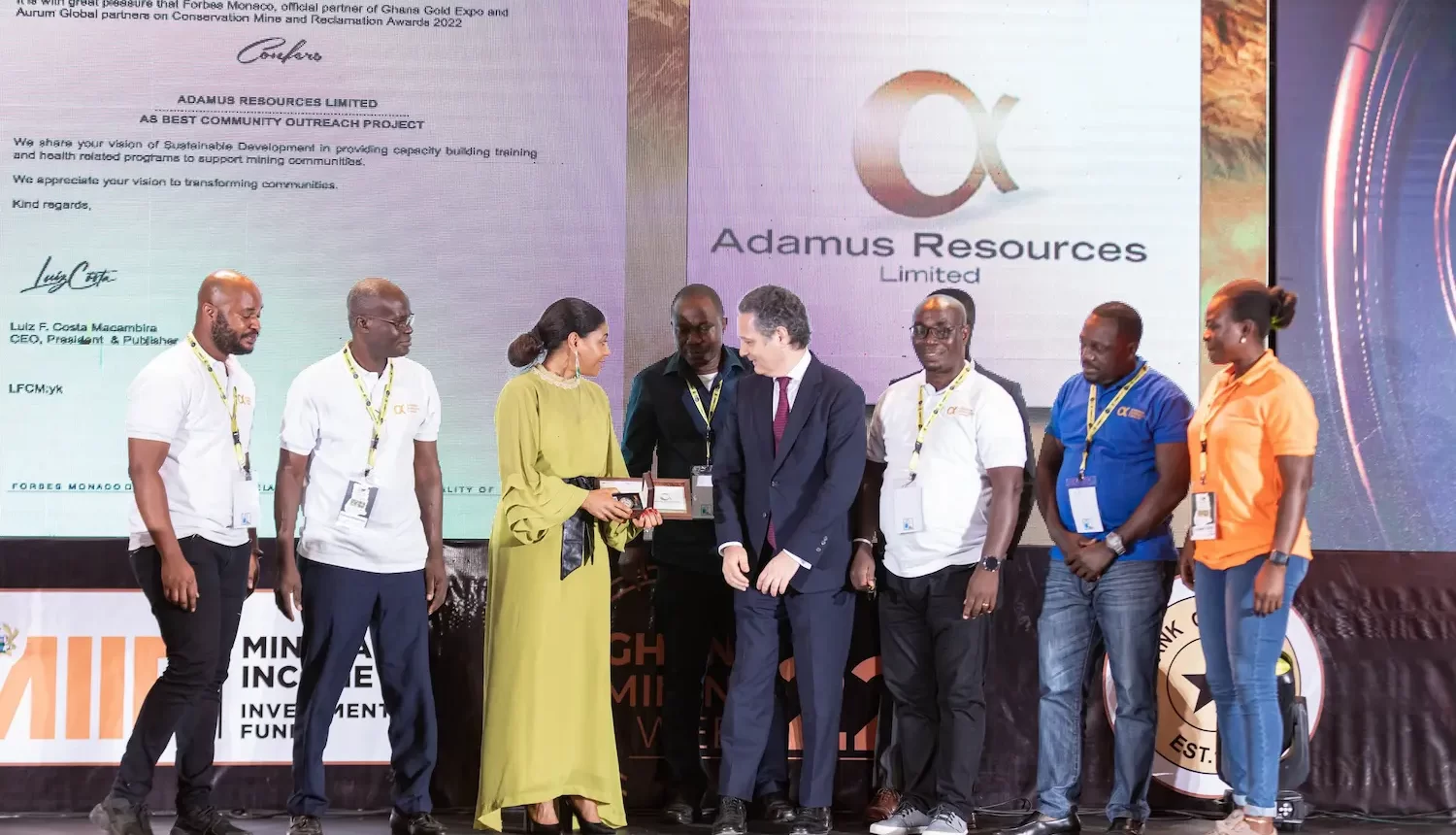 Adamus Resources wins best community outreach project award - Nguvu Mining